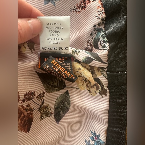 Benheart Cropped Leather Jacket โ Made in Italy ๐ฎ๐น Jeffrey size 44 (M) - Picture 11 of 11